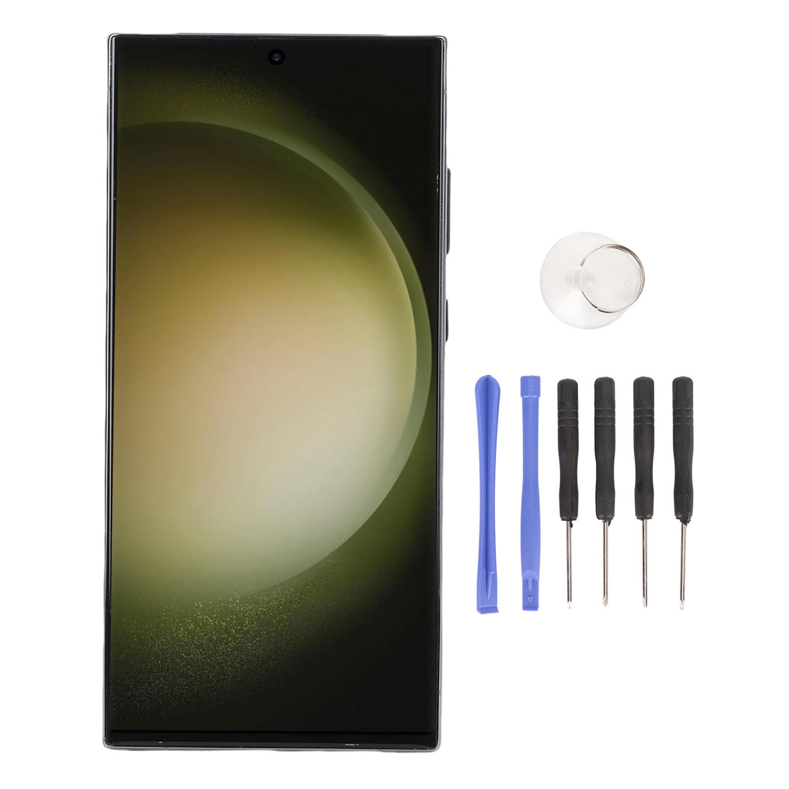 Sostituzione Schermo LCD S23 Ultra 5G Display Ad Alta luminosità Gruppo Touch Screen per Riparazione Telefono con Strumenti per Appassionati di Fai da Te (GREEN)