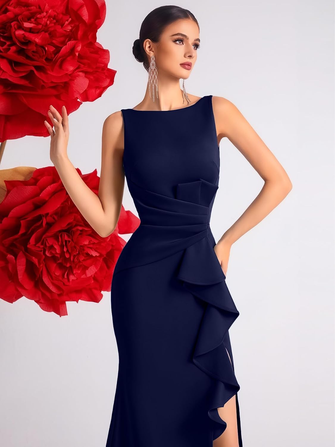 Prom Dress for Women Wedding Guest Formal Bodycon Long Elegant Cocktail Party Sexy Gala Corest Evening Gowns Dress