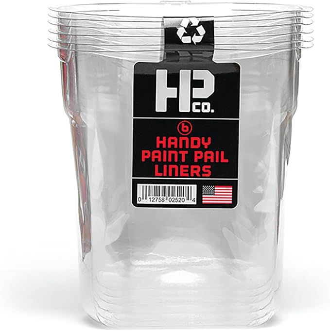 Handy Paint Pail Triple Play – Incluye 3 cubetas, 18 forros desechables y 3 brochas de cinta miniatura 5