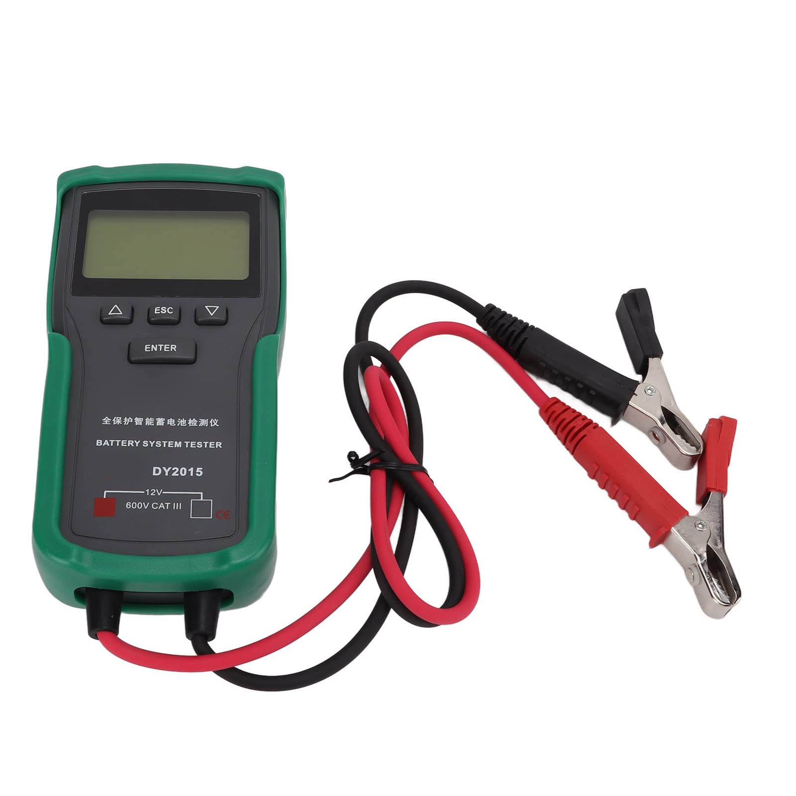 Tester per Batterie per Autoveicoli da 12 V, Analizzatore di Batterie per Auto Digitali in Materiale ABS per Auto e Camion con Ispezione di Avvio e Ricarica
