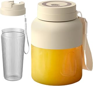 Bärbar Juicer och Mixer Uppladdningsbar för Shakes och Smoothies Mixer | Juicer Maskiner Effektiva Matlagningstillbehör för Fru Make Familj Vuxna Män och Vänner