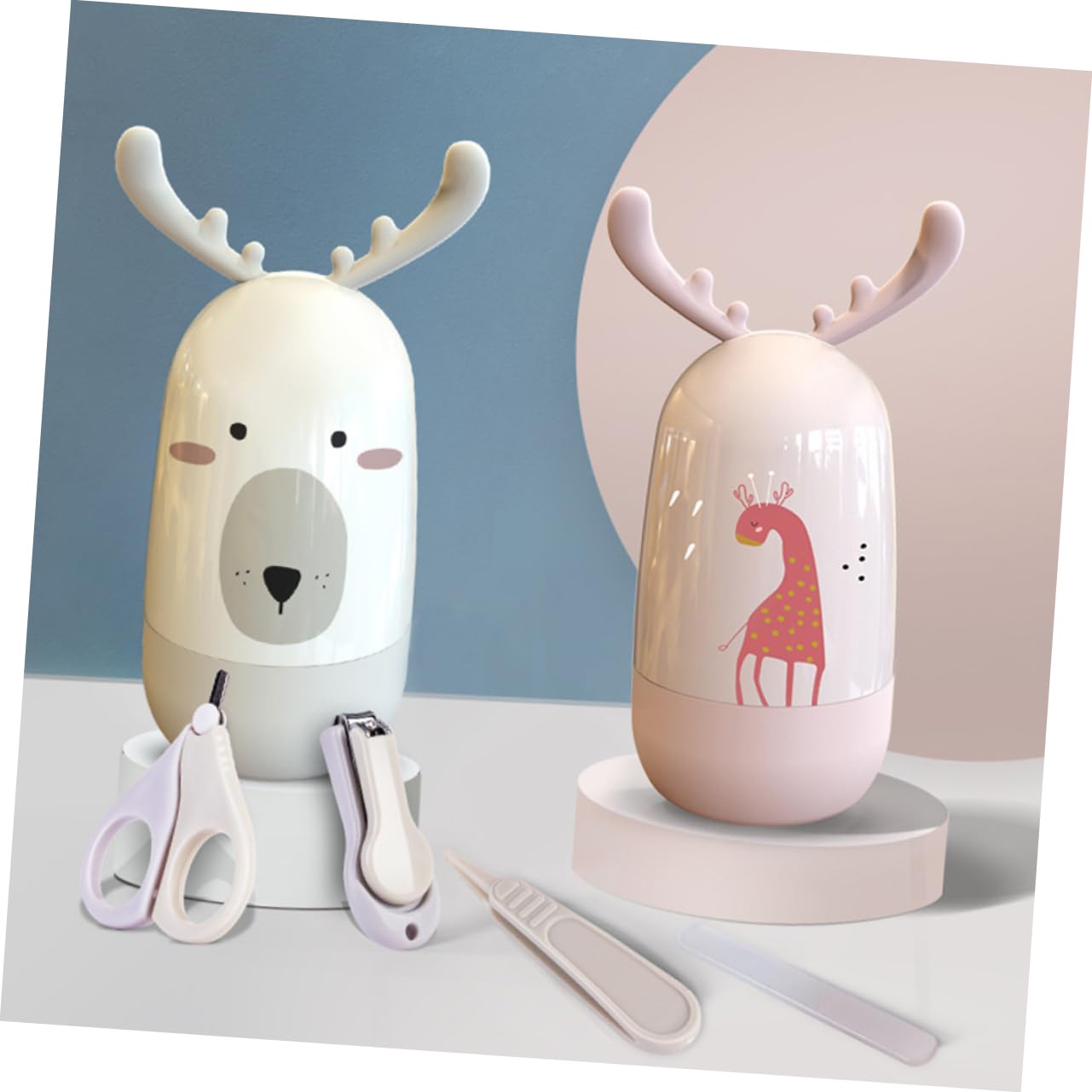 Abaodam 2sets La Unghiper Kit Inossidabile Con Tagliaunghie Pinzette Per Unghie Manicure e Pedicure Sicuri Per Confezione e Resistente