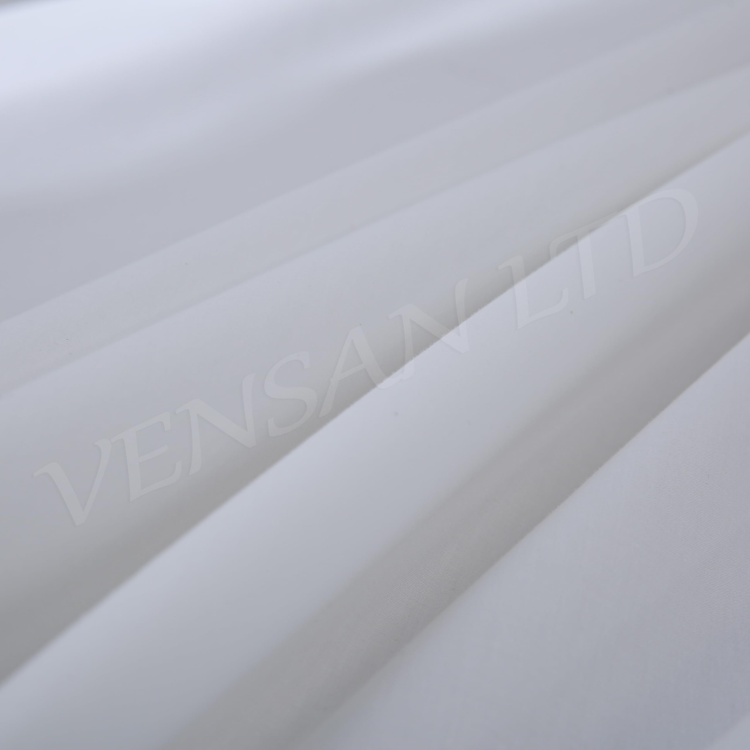 Vensan Fitted Bed Sheet, Double Size 100% Cotton, 200 Thread Count, White with elastic all around the bottom - Image 4