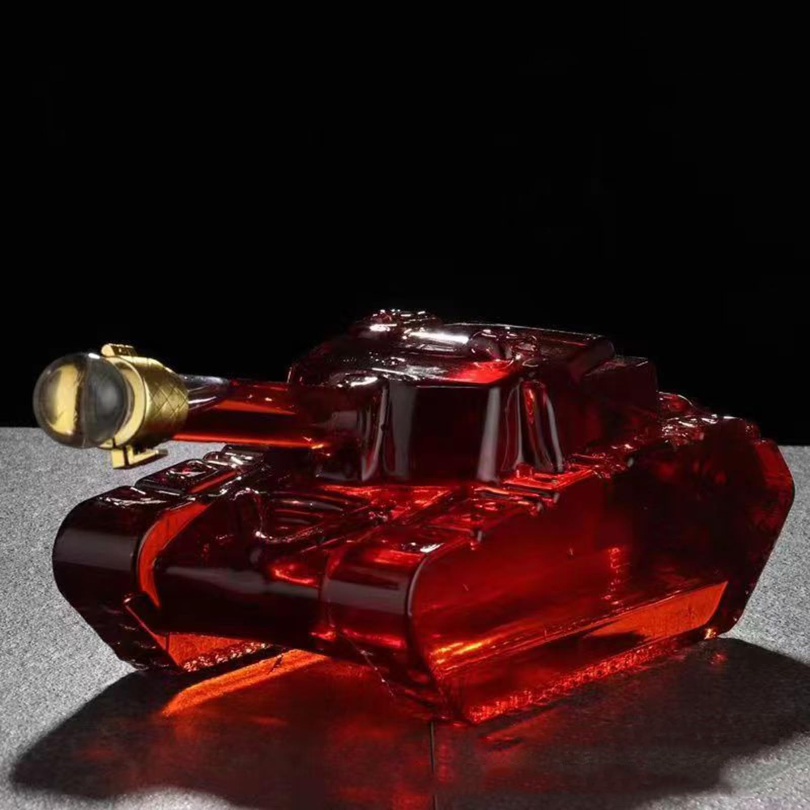Decantador, Jarra De Vino Vacía Vidrio Transparente Donante Licor Alcohol Recargable for Regalo Veteranos Militares,1500ml