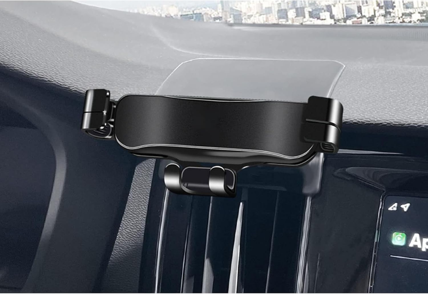 Car Phone Mount for Volvo S60 2022, 360° Rotation Adjustable Holder, Secure Grip, Easy One Hand Use, Hands Free for Safe Driving, Durable Everyday Design,A Black