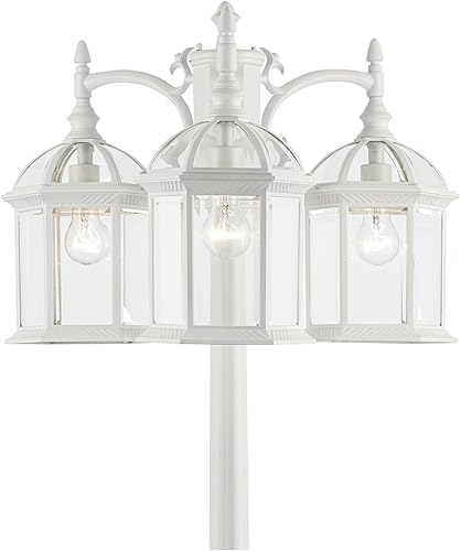 Miniatura 4 de Trans Globe Lighting TG4189 BK - Luces tradicionales de tres polos para exteriores, color negro