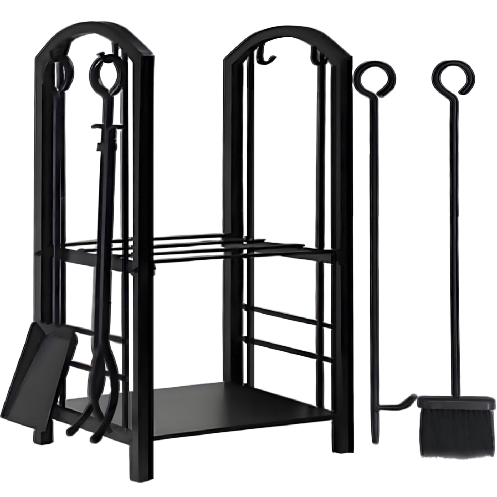 Amagabeli Porte Bûches de Cheminée 74 x 40 x 30cm Rack de Stockage