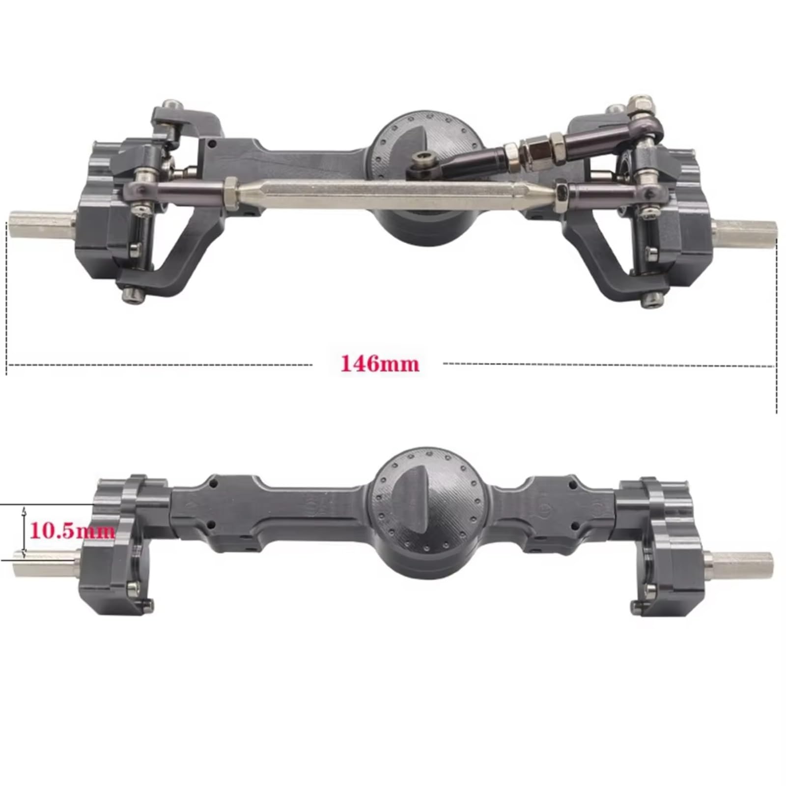 Compatibile Con MN D90 Per MN-90 MN96 Per MN98 Per MN99S MN45 1/12 Accessori Per Auto RC Assale A Portale Anteriore E Posteriore In Metallo Accessori
