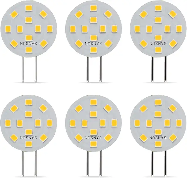 SANSUN G4 LED-Lampe 2W, ersetzt 20W Halogen, warmweiß, 6er Pack