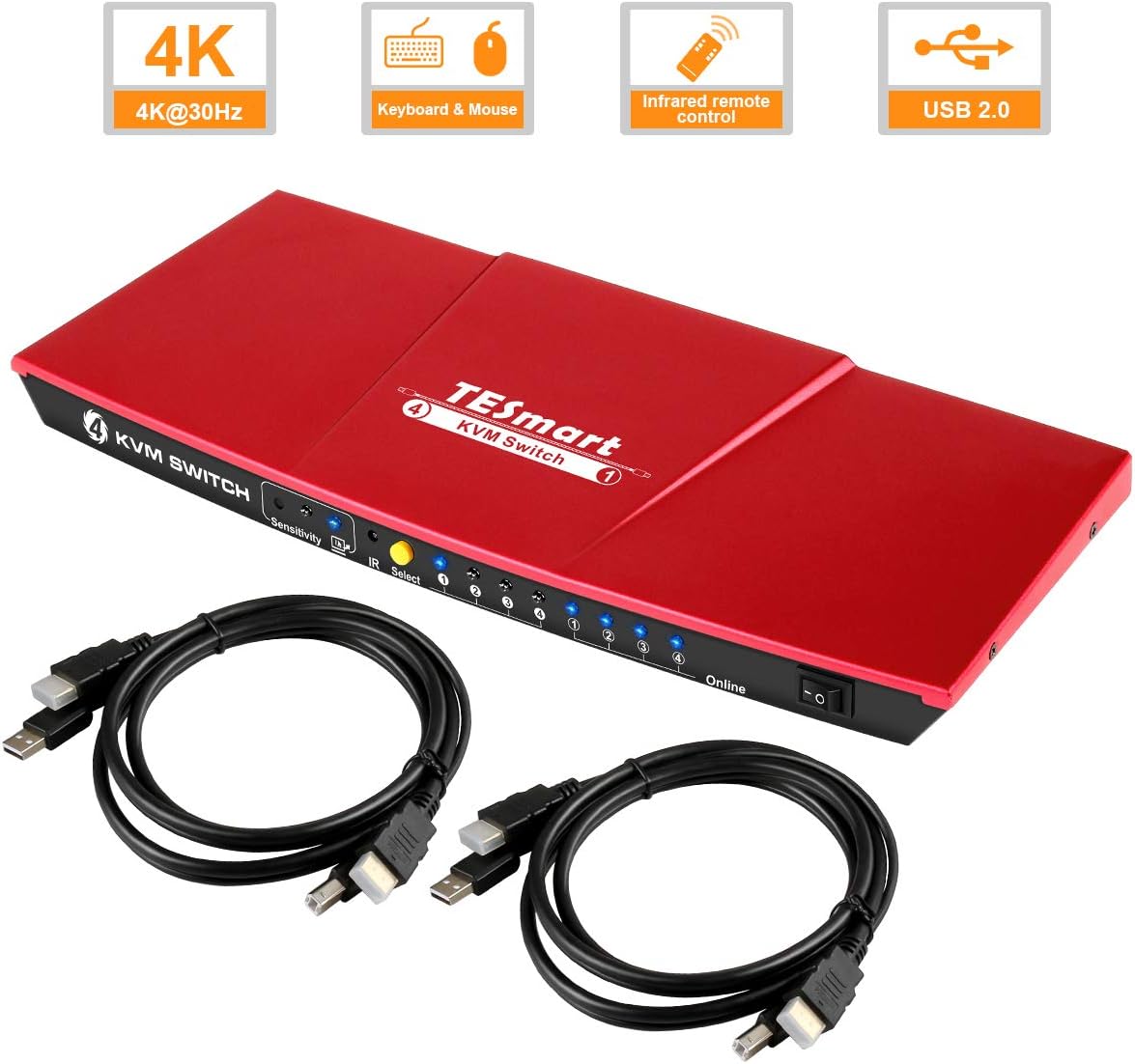 interruttore kvm con cavi