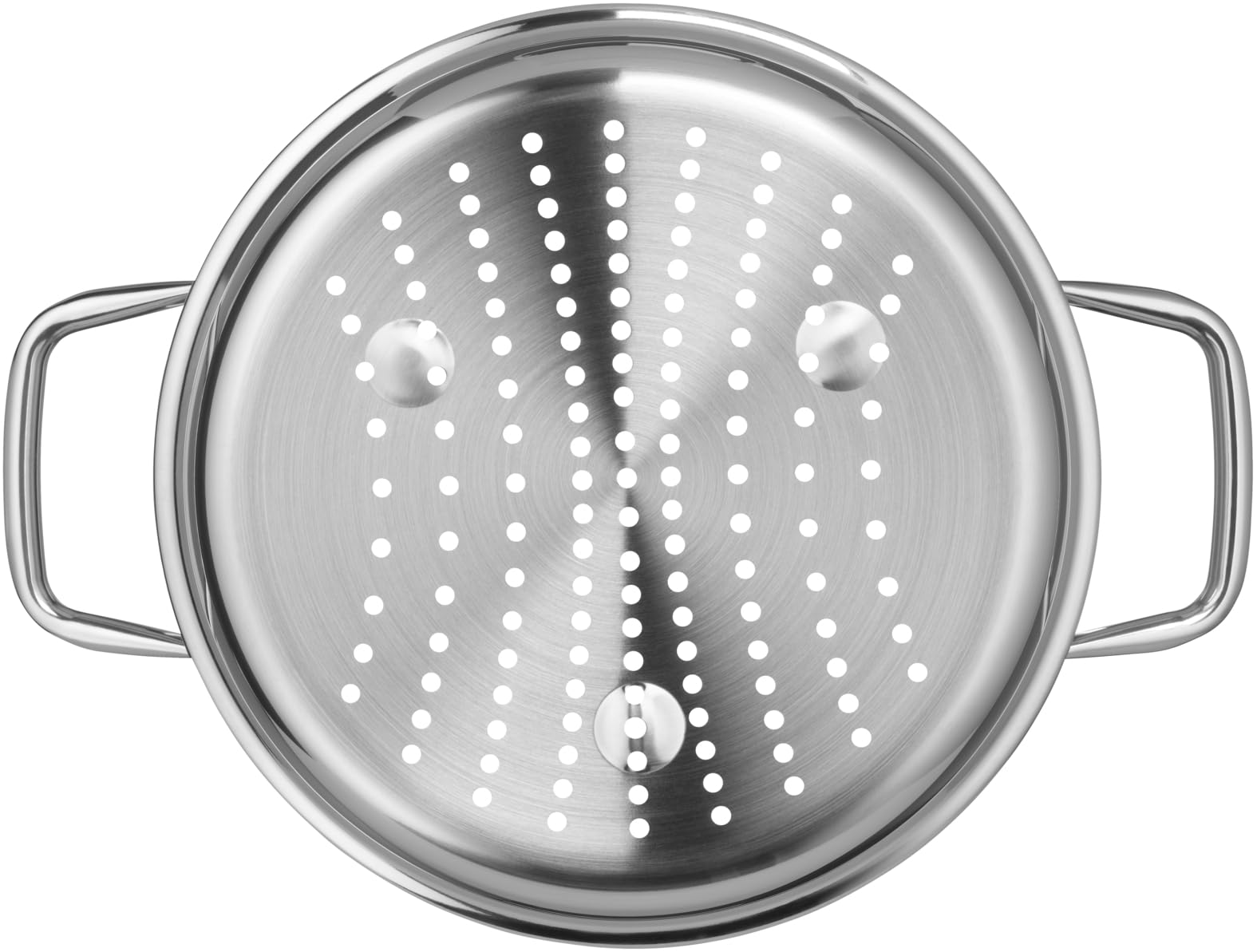 WMF Fusiontec Compact Gemüse-/ Kartoffeldämpfer 22 cm, Dampfgarer Einsatz für Topf, Cromargan Edelstahl poliert, spülmaschinengeeignet