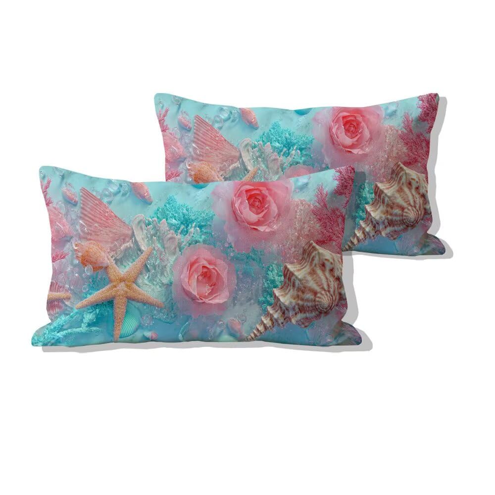 Housse de coussin extérieure imperméable 50x90 pour décorer votre salon de jardin