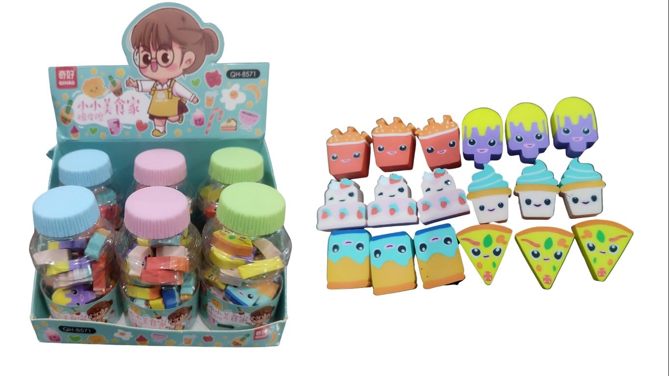 LIGHTER HOUSE� Cutest Newest Different Shapes Food Erasers in Bottle Pack� B�Day Return Gift Party Idea for Kids Birthday (02 Bottles/36 Pcs.) Assorted Design (B0CD799B45) Amazon Price History, Amazon Price Tracker