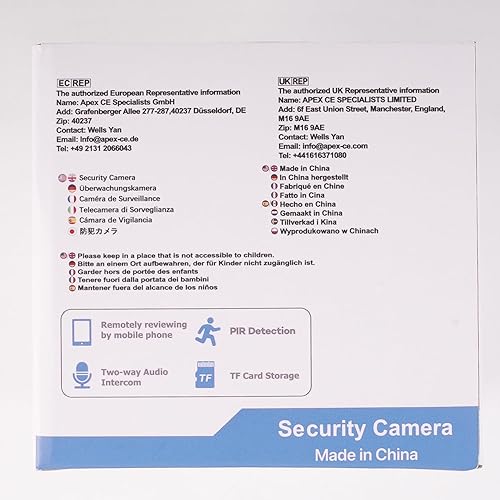 Miniatura 11 de COCOCAM Cámara de seguridad 2K para interiores con batería de 5200 mAh, cámara WiFi, inalámbrica para monitor de bebémascotaseguridad en el hogar,