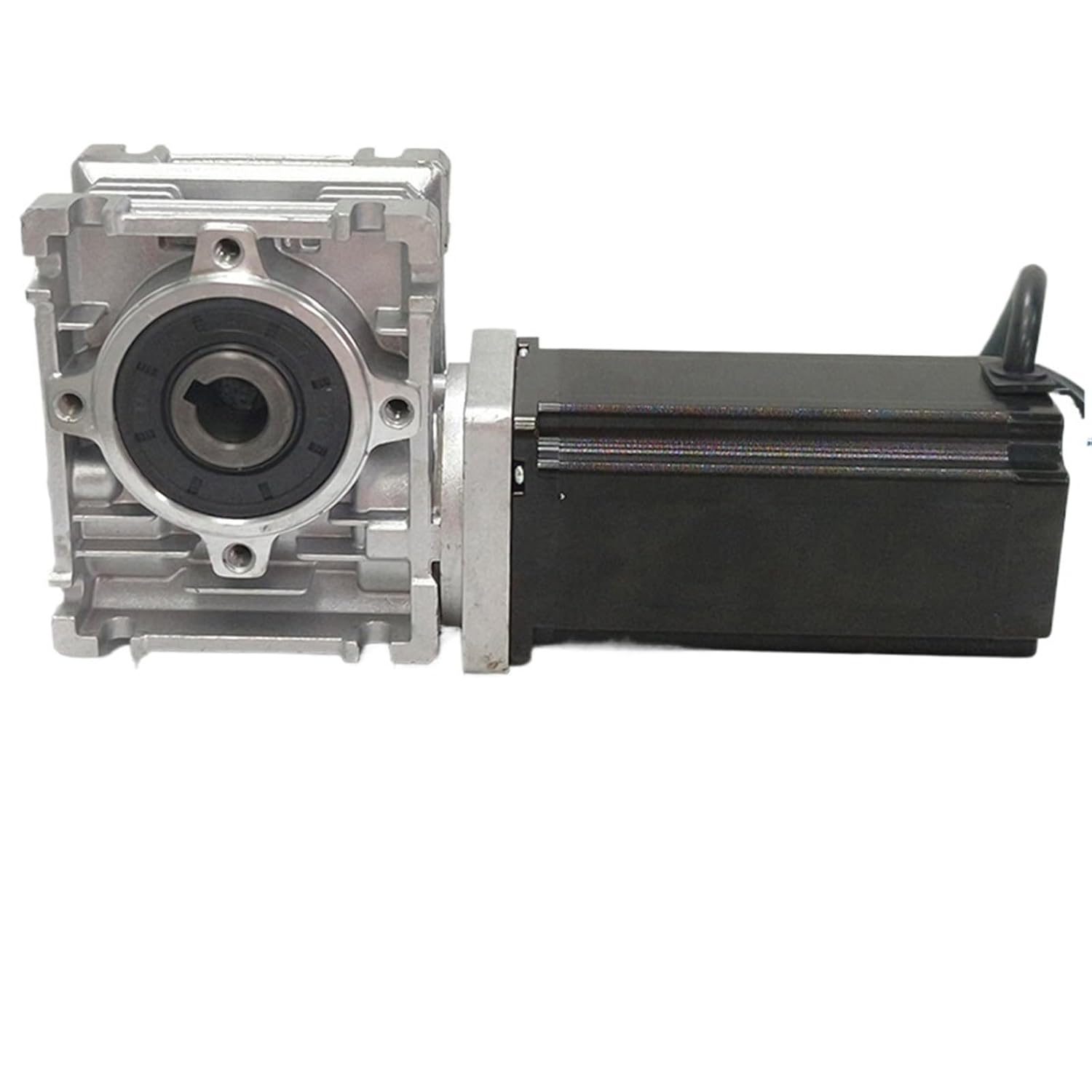 1pcs Stepper Motor Single Output Shaft，5:1~80:1 Motor Length 112mm 3N.m NEMA23 RV30 Worm Reducer Stepper Motor(Ratio 50 to 1)