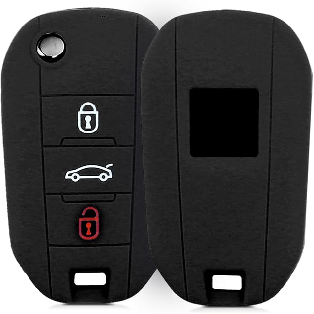 kwmobile Pokrowiec na klucze kompatybilny z Peugeot Citroen - czarny