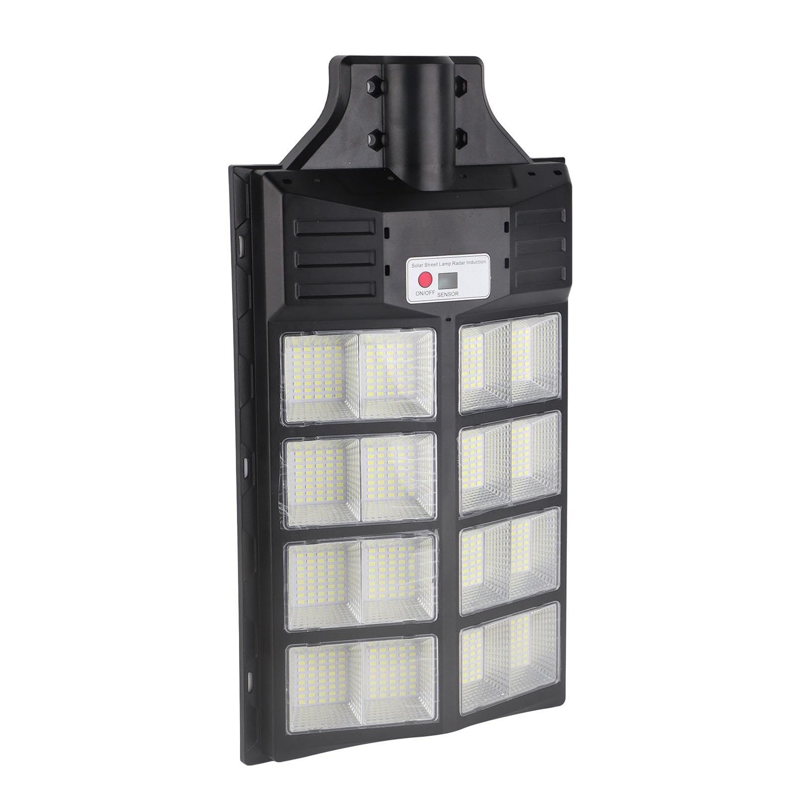 Qcwwy Solar-Straßenlaterne, 800 W LED-Lichter mit Hoher Helligkeit, Ultragroße Kommerzielle Wandlampen, Wasserdichte IP65-Außenlampe mit Fernbedienung für Parkplatz, Garten, Hof,
