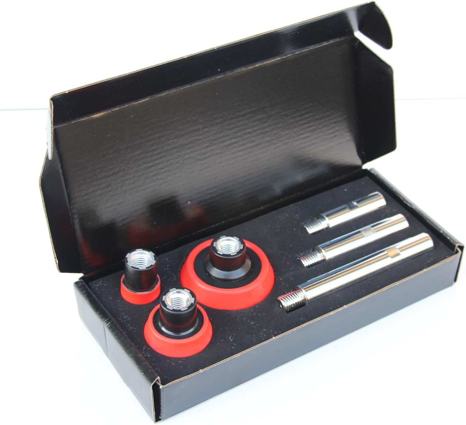 M14 Threaded Adapter Shafts for Grinding Machines with Notched Design Quick Installation for Stone Metal Stone Cutting Multiple Length Grinder Extension Set