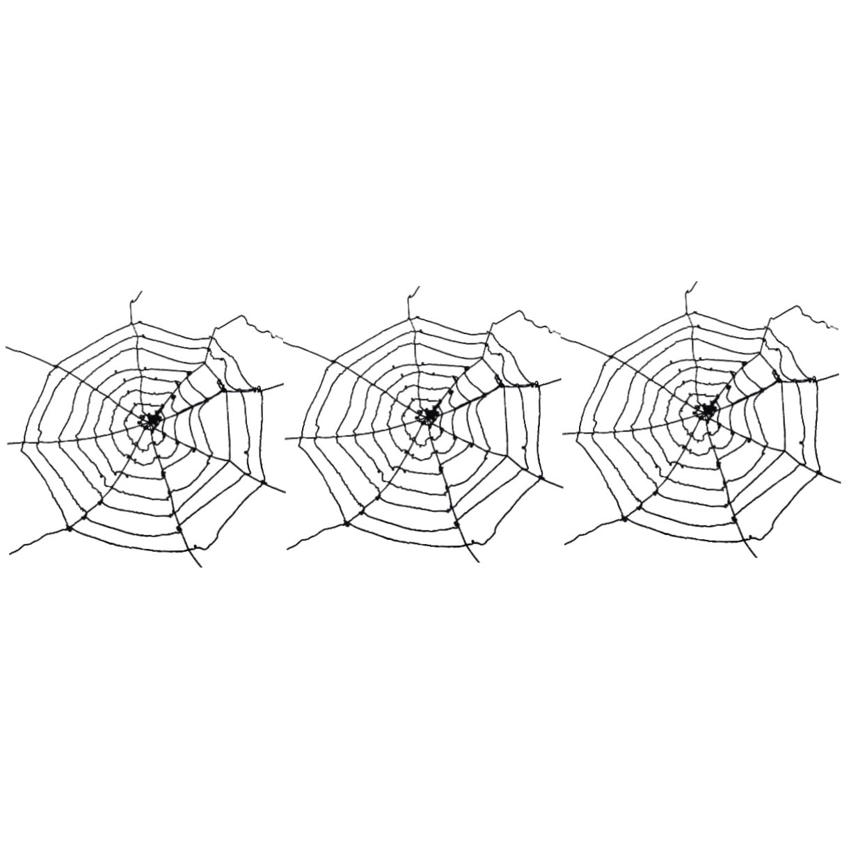 ABOOFAN 3 Pezzi Di Decorazioni Estensibili Per Halloween Ragnatele Nere Ragnatele Per Decorazioni Di Halloween Per Interni/esterni