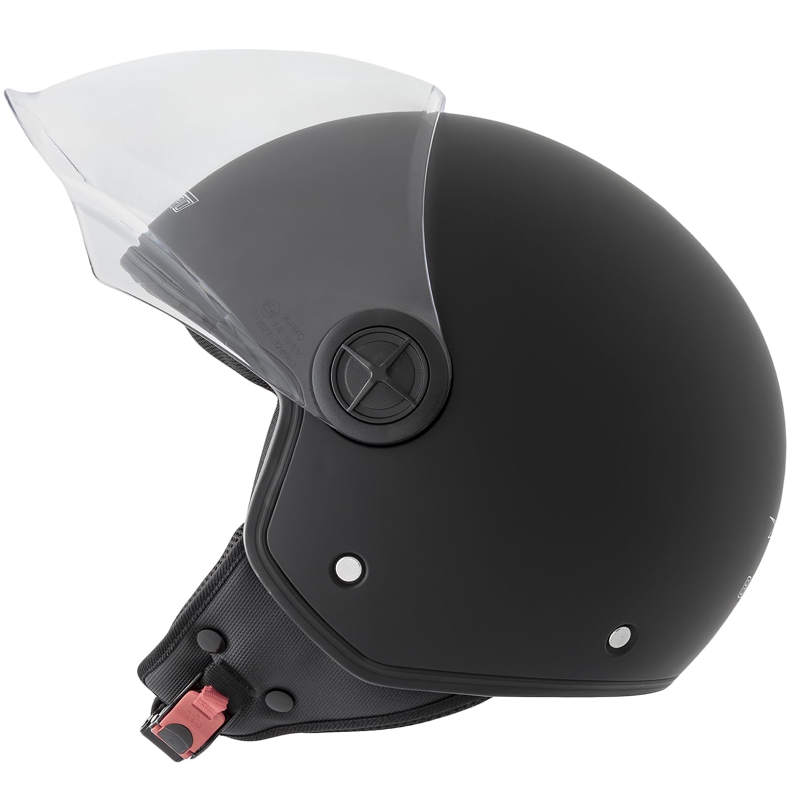 Kask motocyklowy typu jet, na skuter, otwarty kask typu jet, z wizjerem, ECE 22, BACKLINE