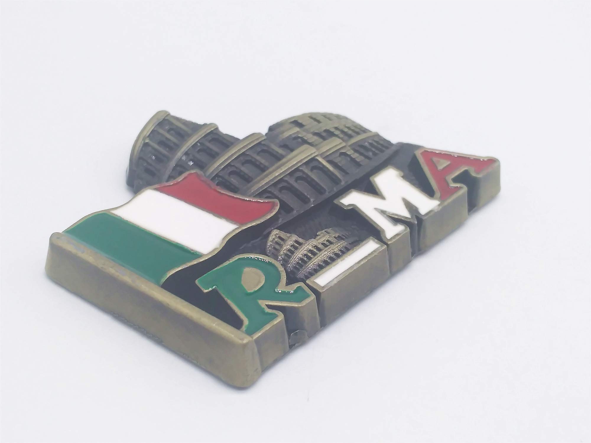 Calamita da frigorifero 3D Colosseo Roma Italia in vetro di cristallo magnete turistico viaggio souvenir collezione regalo magnetico adesivo casa cucina decorazione