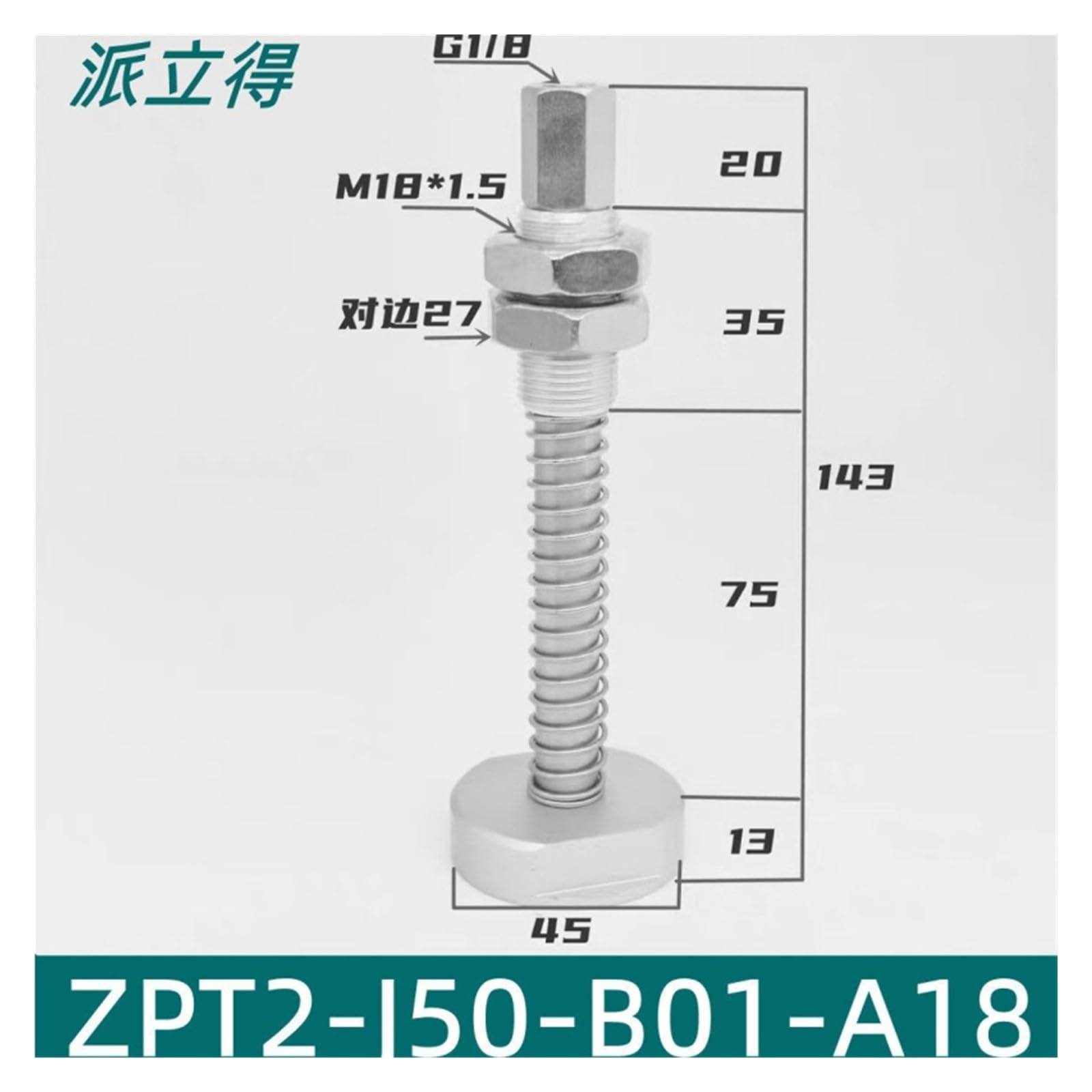 ZP-HB doppelschichtiger, robuster Schwamm-Vakuumsauger(ZPT2-J50-A18(FOR 63/80MM))