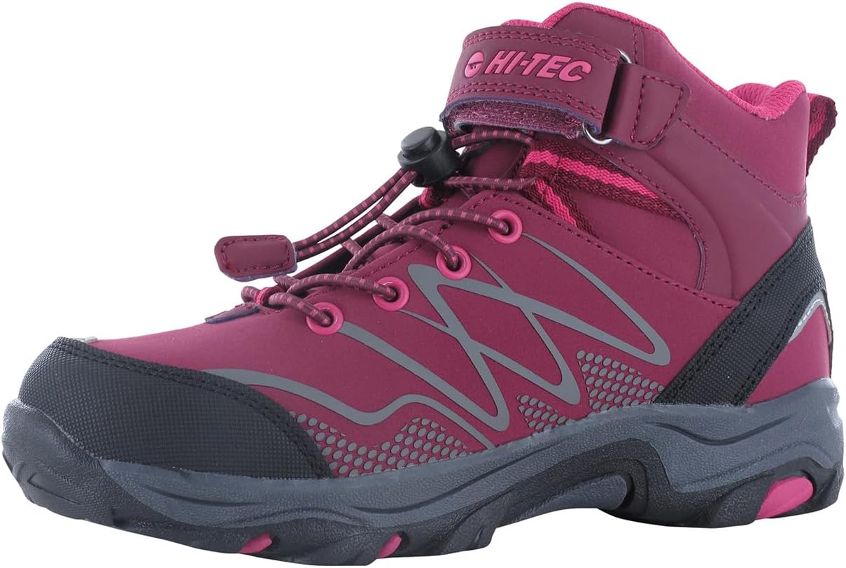 HI-TEC Blackout Mid Boots Dark Rose/Fuchsia UK 11 Dark Rose/Fuchsia