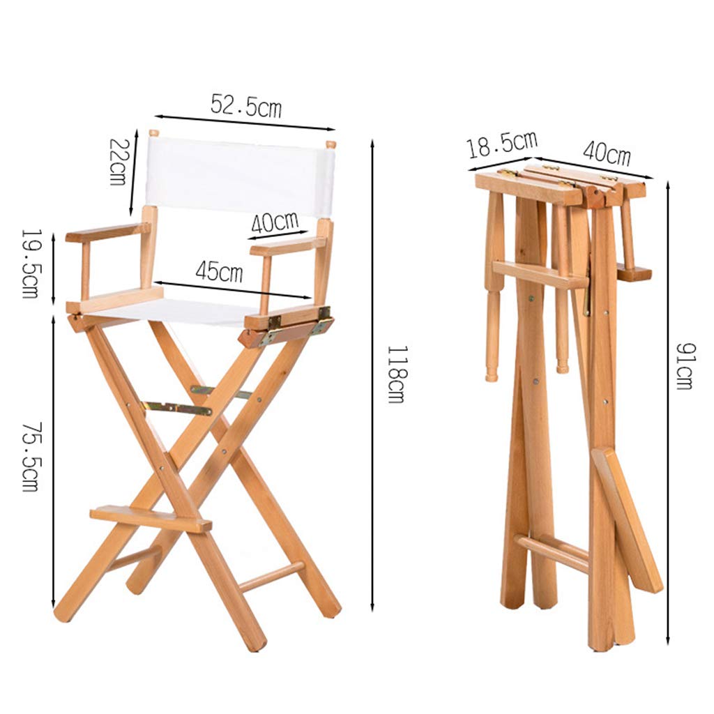 Amazon｜ポータブル木製ディレクターズチェア、折りたたみ式レジャー