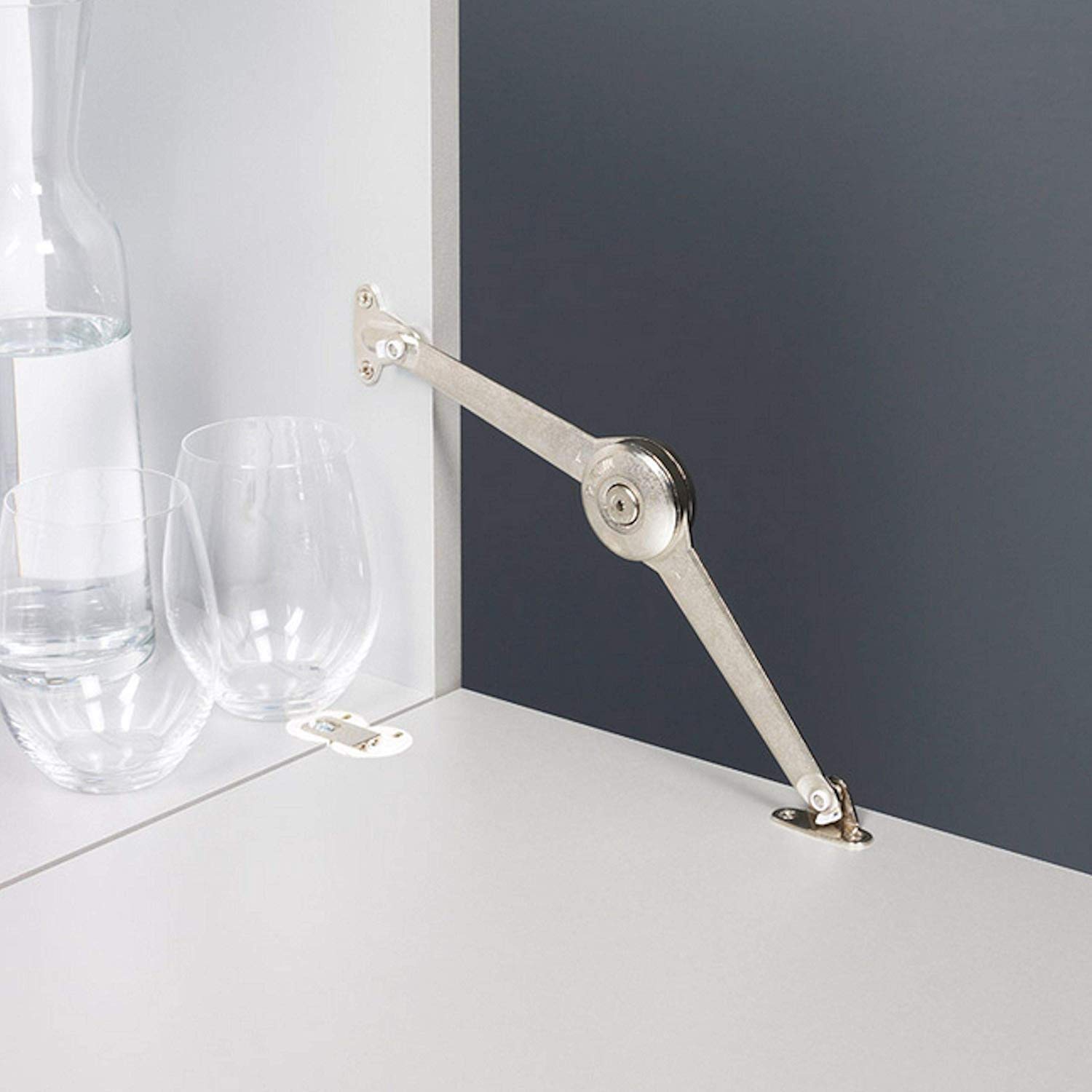 SOTECH 4 x Duo Forte Klappenhalter einstellbar 75-110° | für Klappenhöhe: 200 - 700 mm inkl. Montageanleitung