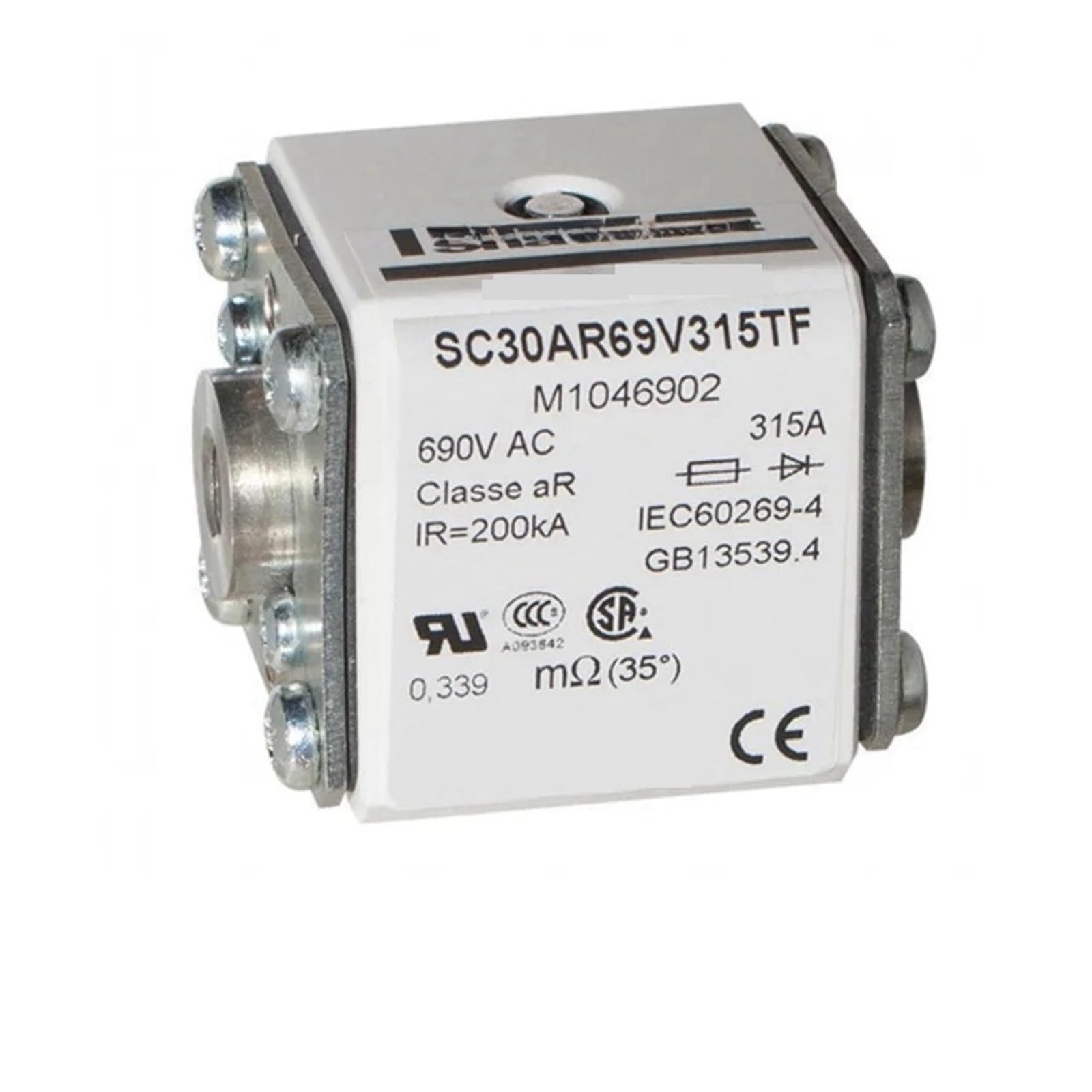 Fusible industriel SC30AR69V160TIM cartouche de sécurité haute performance