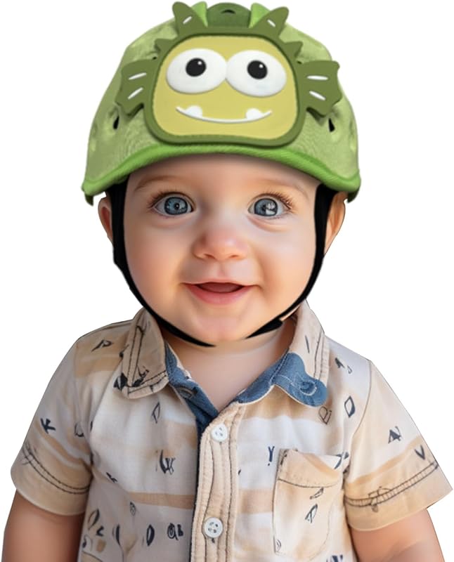 Baby Helmet for Crawing Walking,Soft Infant Safety Helmet,Baby Helmet 1-2 Years for Anti-Fall Head Protector,Adjustable, Breathable