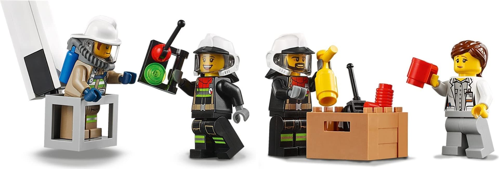 LEGO City 60282 Strażacka jednostka dowodzenia; zabawka do budowania dla małych strażaków (380 elementów)