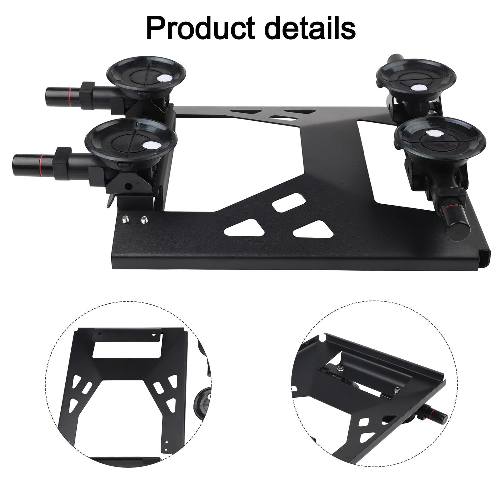 Soporte de ventosa resistente para mini dispositivo, soporte para coche, caravana, yate, fácil de instalar, resistente a la intemperie, color negro