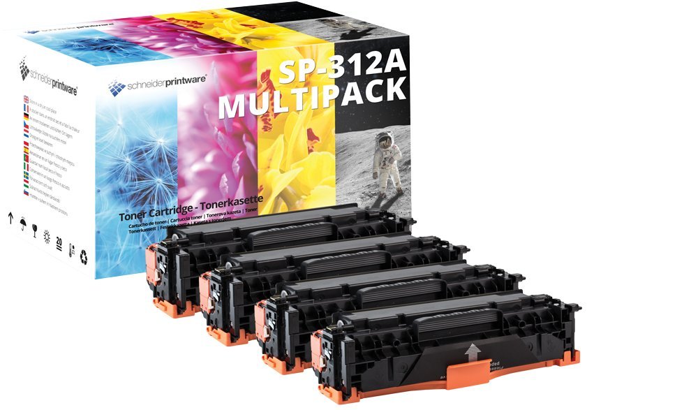 Toner Originale Hp Laser Mfp 135a MULTIPACK 4 TONER PER HP LASERJET PRO COLOR 400 M476DN M476DW M476NW 312a Reman Toner 59x Hp - Foto 9