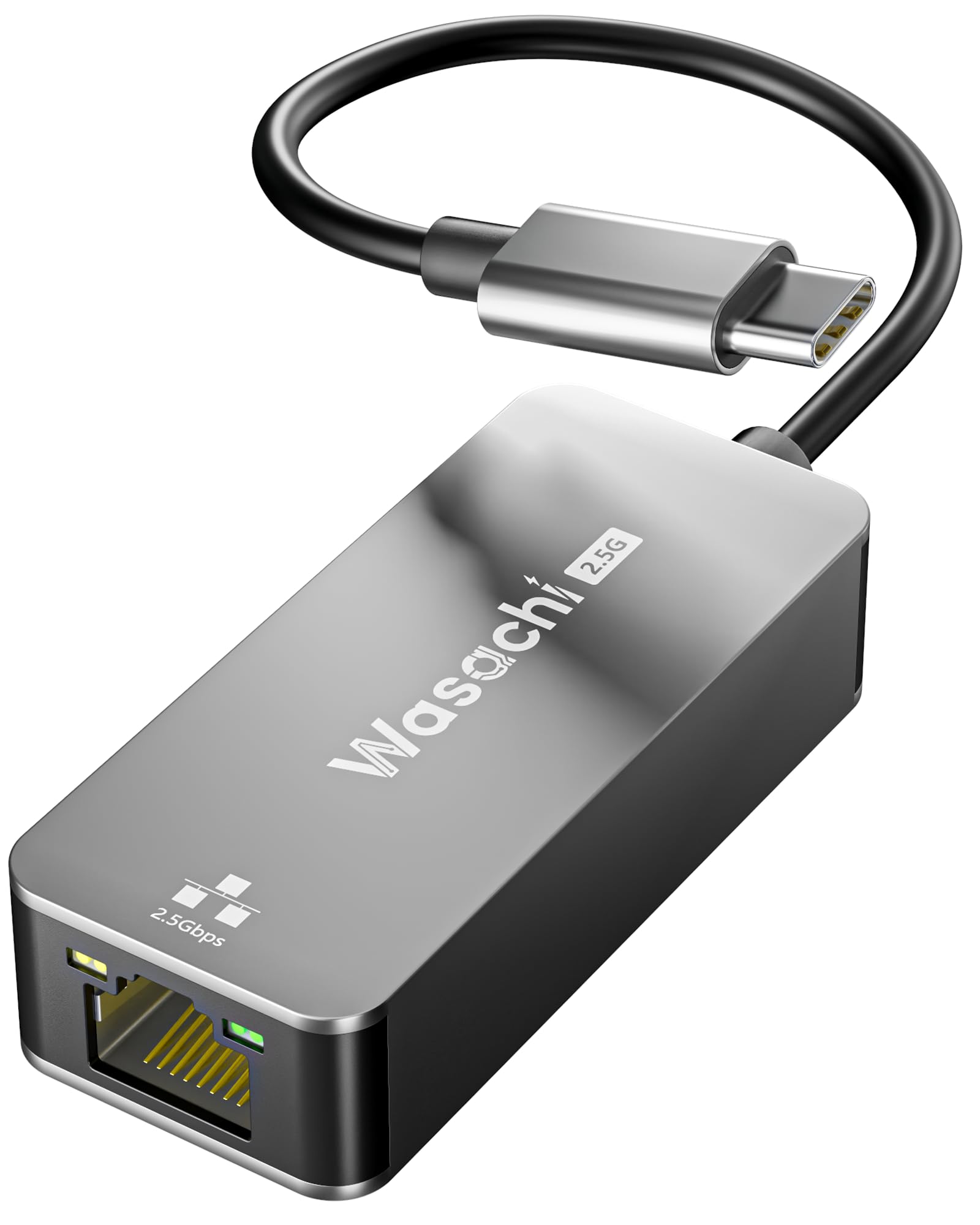 WASACHI USB-C 有線LANアダプター 2.5G超高速 LAN USB 変換アダプタ Type-C RJ45 2500Mbps ギガビットイーサネット 高速通信 iPhone15 16/MacBook/iPad Pro/Switch/Android等対応 軽量 小型設計 プラグ＆プレイ