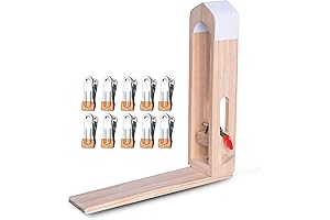 Hand Leather Stitching Pony Sewing Horse Clamp and 10 Sewing Clips Set