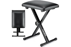 CAHAYA Cello Keyboard Chair Adjustable Piano Stool Bench