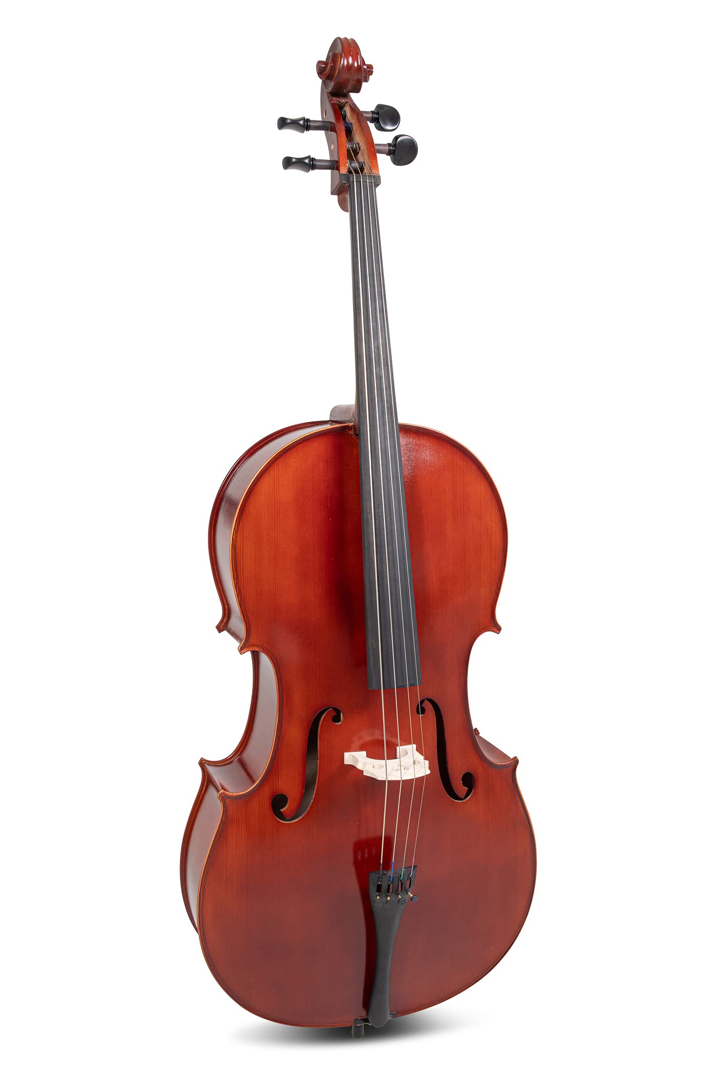 PURE GEWA Set violoncello EW Set in ebano - Violoncello 4/4, Set pronto per suonare, incl. borsa per violoncello, arco, colofonia, cordiera con regolatori di precisione, puntale