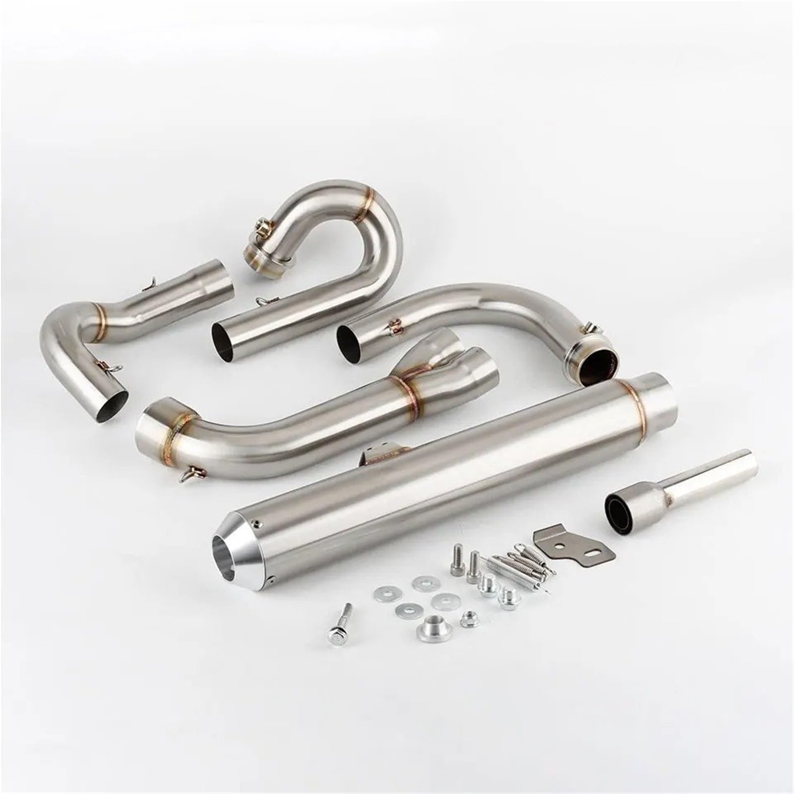 Silenziatore moto completo di scarico moto per Triumph per Scrambler 900 2017-2025 Silenziatore completo 2:1 a montaggio basso con intestazione per Scrambler 900