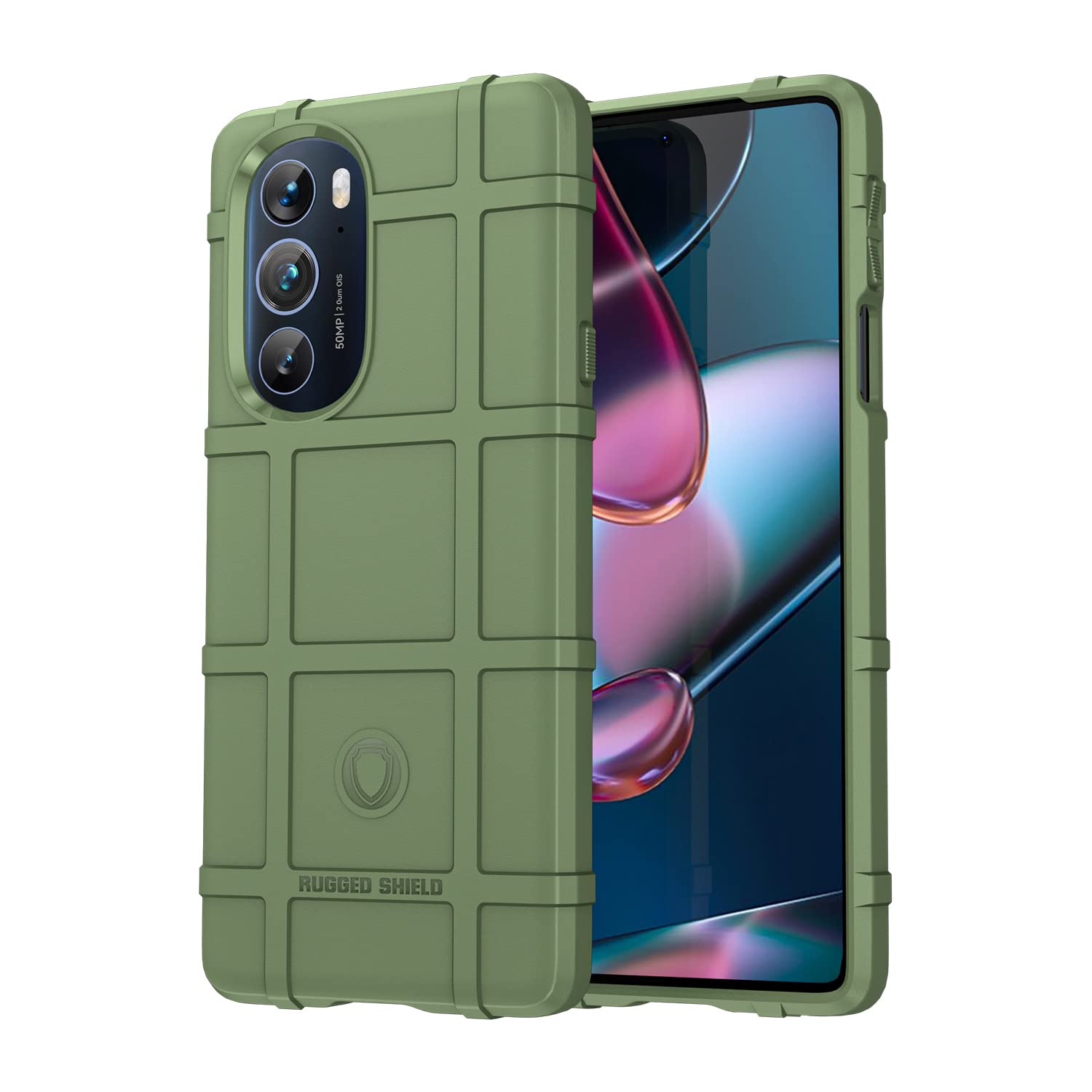 RanTuo Case for Motorola Edge 30 Pro, Anti-Scratch, Soft Silicone, Shockproof, Cover for Motorola Edge 30 Pro.(Green) Motorola Edge 30 Pro Green