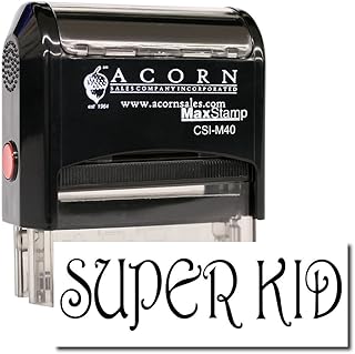 MaxStamp - Self-Inking Super Kid Stamp (Blue Ink)