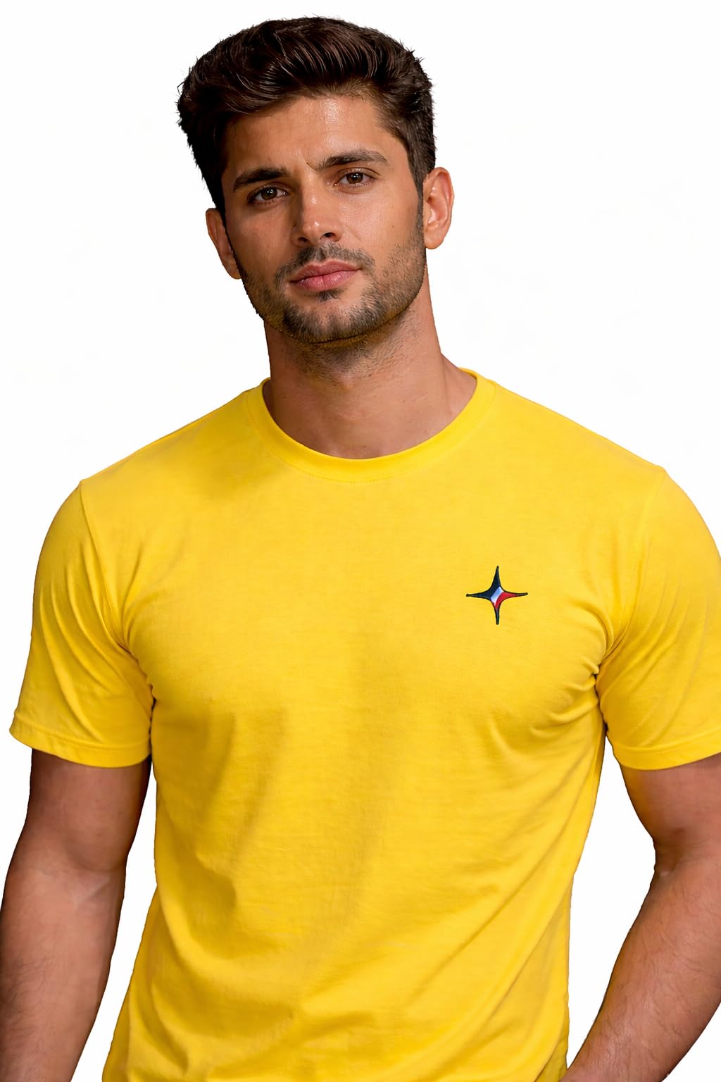 boondi Round Neck Pure Cotton T-Shirt for Men (in, Alpha, 2XL, Regular) Lemon Yellow-picture-34
