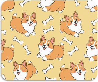 Dogs Bones Yellow Pattern Dish Drying Mat for Kitchen Counter Absorbent Coffee Bar Mat for Countertops Heat Resistant Kitchen Drying Mats for Sink Dishes Pans Rack, 23.6"x19.7"