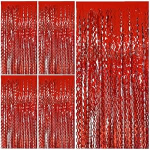 Tinsel Foil Fringe Curtains Wavy Ba...