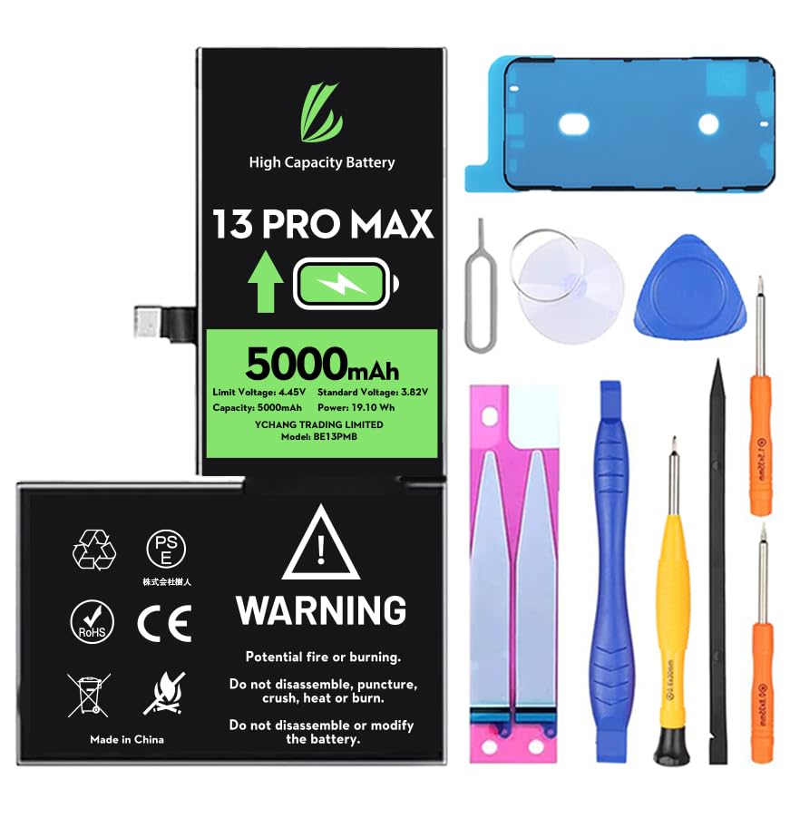 LL Trader - Batería para, 6500mAh de polímero de Litio de Alta Capacidad con Herramientas de reparación
