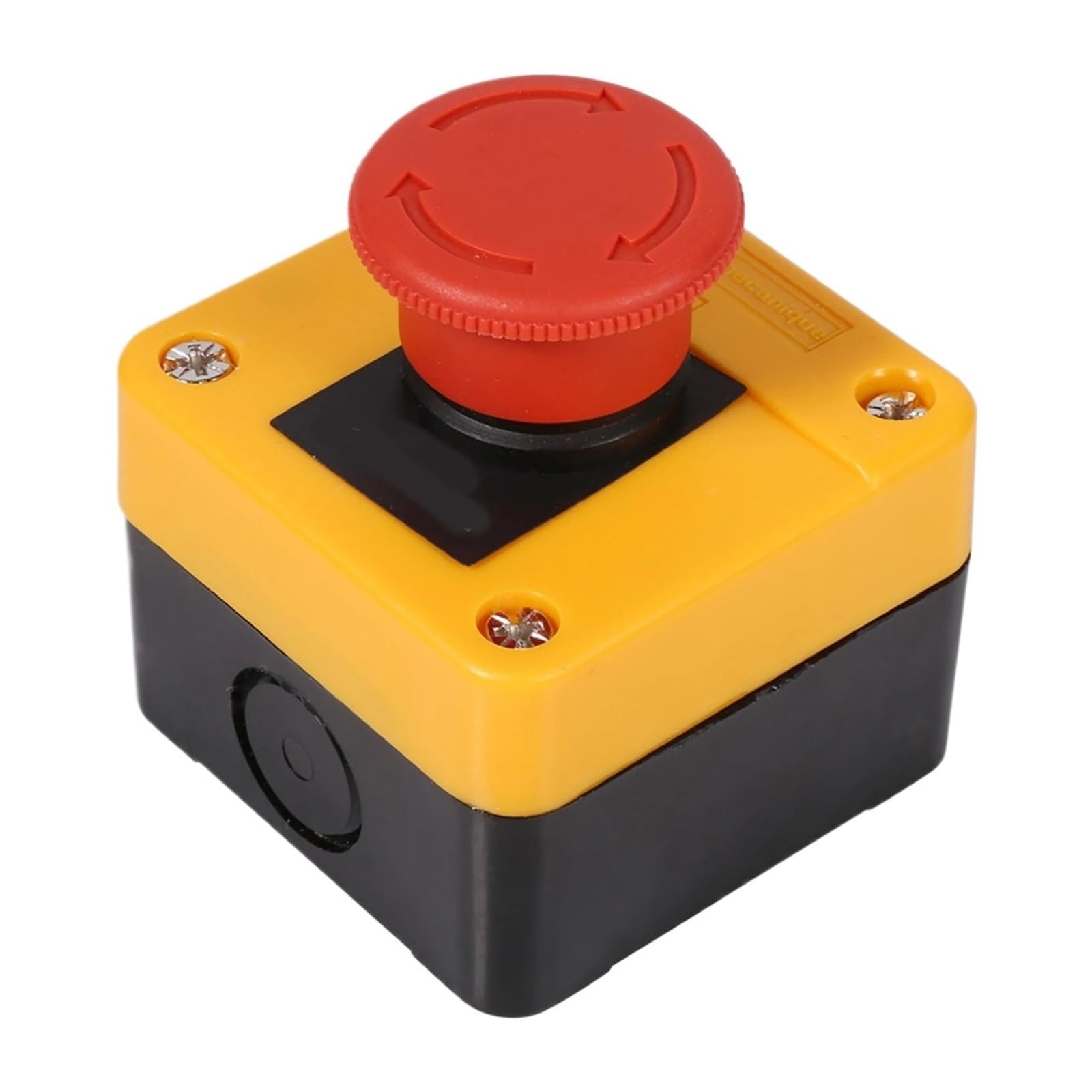 Bouton d'arrêt d'urgence 660 V 10 A, coque en plastique, panneau rouge, bouton-poussoir champignon, interrupteur d'arrêt d'urgence, neuf