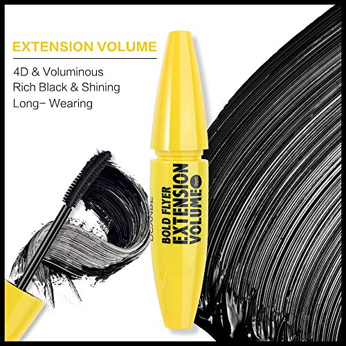 UCANBE 3Pcs Black 4D Plus Silk Fiber Mascara Set Boosts Lash Length Volume Definition, Long Lasting Liquid Eye Lash Extension Makeup Gift - No Clumping, No Smudging, Easy to Apply/Remove - Thumbnail 6