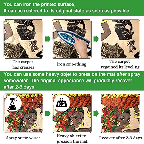 Vbfofbv Rug For Bedroom, Bath Mat, Kitchen Rug, Washable Throw Rug For Kitchen, Laundry, Doorway, Porch, African Women Pattern Ethnic Tribal Vintage Art #TOP5