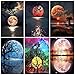 WHATWEARS 6 Pezzi 5D Diamond Painting kit Completo, Luna Kit per Pittura Diamante, Diamond Painting adulto, Quadri con Diamanti per la Decorazione Della Parete di Casa, 30 x 40cm