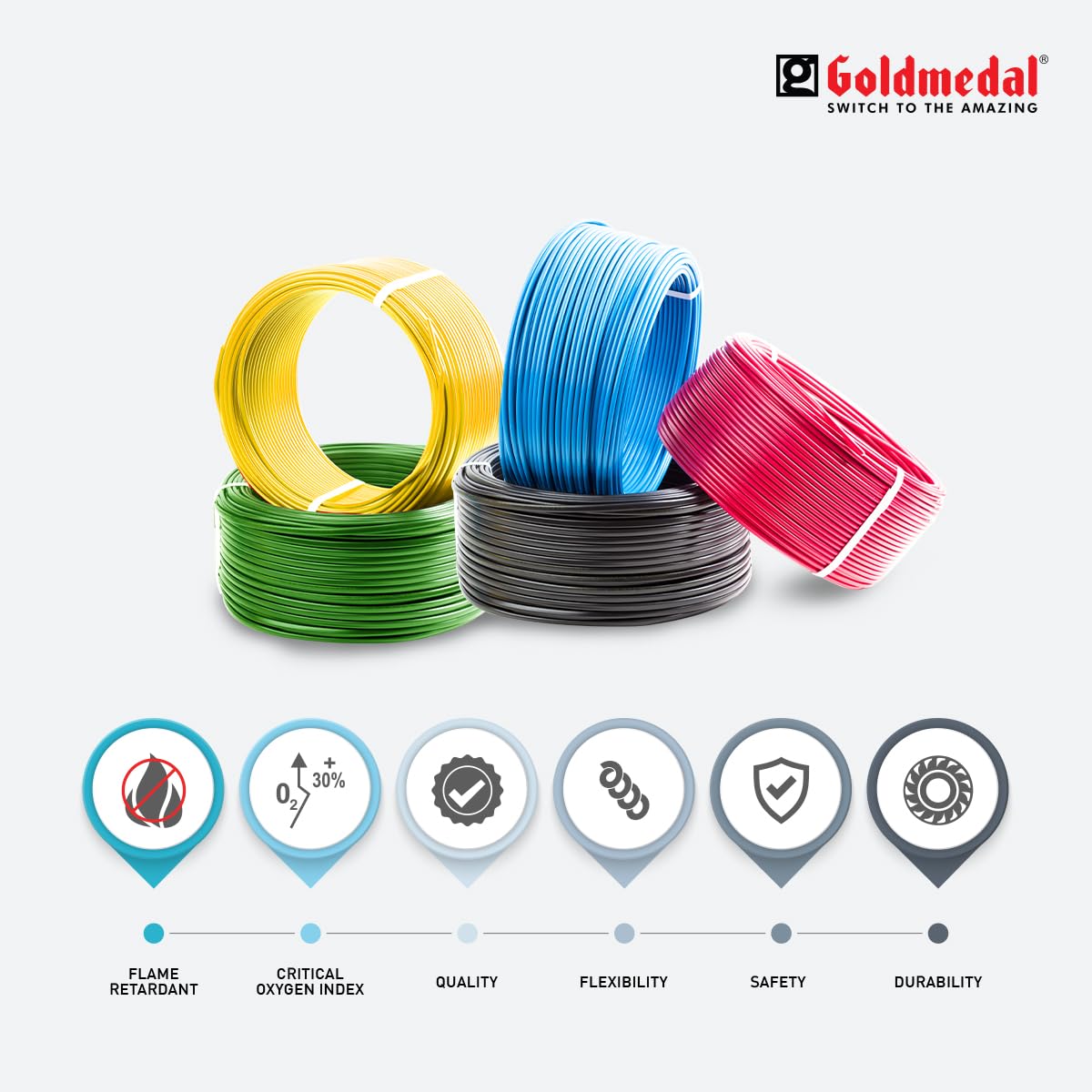 Goldmedal Flame Retardant Wire - 45m -5